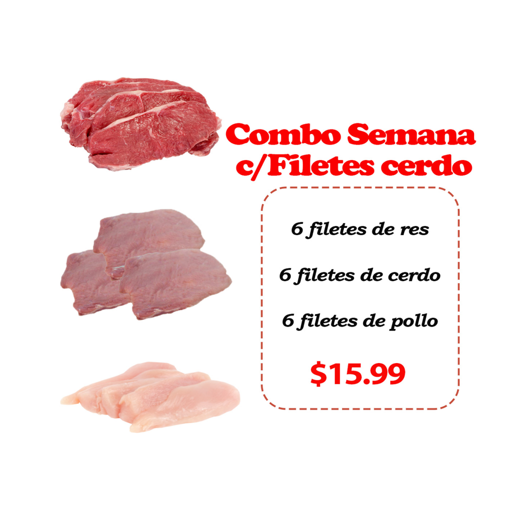 Combo Semana 1 c/Filete cerdo