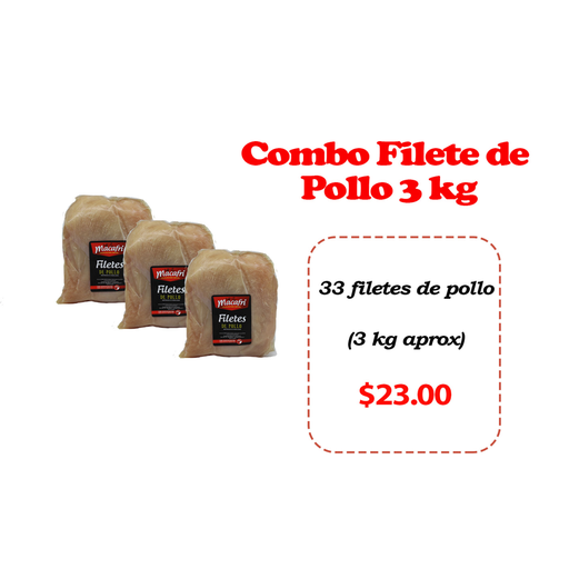 [78621155707023] Combo Filetes de Pollo 3 kg